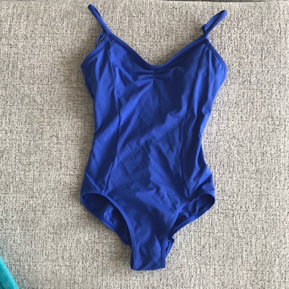 Blue capezio ballet leotard in perfect condition